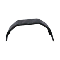 Trailer Mudguard 4 Fold Black Steel Finish 10'' Inch Wide to suit 14'' Inch Wheel 