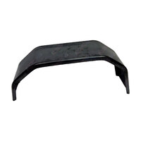 Trailer Mudguard 4 Fold Black Steel Finish 9'' Inch Wide to suit 14'' Inch Wheel 