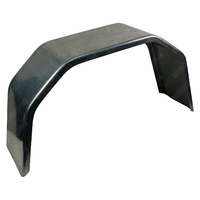 Trailer Mudguard 4 Fold Galvanised 10" Inch Wide to suit 15'' Inch and 16" Inch Wheel 