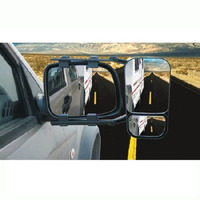 Universal Towing Mirrors Adjustable Strap-On for Towing Caravans Camper Trailers Boats