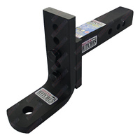 Mister Hitches Adjustable 12 Stage Tow Ball Mount Hitch Tongue Long Shank 2500Kg #MHABM-5T