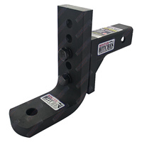 Mister Hitches Extra Heavy Duty Adjustable 12 Stage Tow Ball Mount Hitch Tongue 4000Kg #MHABM-5XHDP