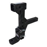 Mister Hitches Adjustable Multi-Use Tow Ball Mount Hitch for Bike Rack or Accessories 3500Kg Rated #MHABM-MU2
