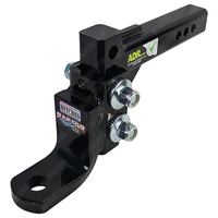 Mister Hitches Heavy Duty Adjustable 16 Stage Raptor Tow Ball Mount Hitch Tongue 4500Kg #MHABM45-1