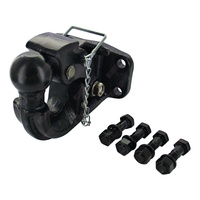 Mister Hitches Combination 8 Tonne Low Wear Pintle Hook With Tow Ball #MHPC8