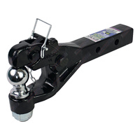 Mister Hitches Combination 6 Tonne Pintle Hook 50mm Sq Receiver With Tow Ball #MHPCR
