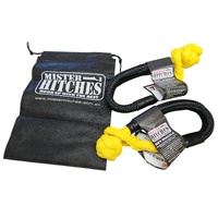 Mister Hitches Recovery Soft Shackles Yellow Black 7000Kg Rating #MHRHSS2