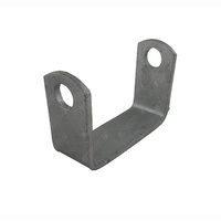 4'' Inch Flat Bracket with 17mm Dia hole to Suit 4'' Inch Boat Rollers Galvanised