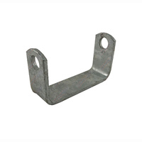4 1/2" Flat Bracket with 17mm Dia hole to Suit 4 1/2" Boat Rollers Galvanised