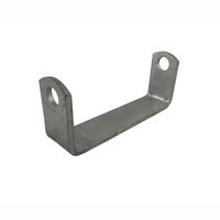 6'' Inch Flat Bracket with 17mm Dia hole to Suit 6" Boat Rollers Galvanised