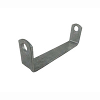 8'' Inch Flat Bracket with 17mm Dia hole to Suit 8" Boat Rollers Galvanised