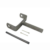 6'' Inch Flat Stem Bracket Assembly with 6" x 18mm Sq. Stem to Suit 6" Boat Rollers Galvanised