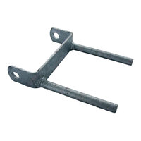 6'' Twin Stem Flat Bracket 6" x 16mm Dia. Round Stem to Suit 6" Boat Rollers Galvanised