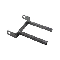 8'' Inch Twin Stem Flat Bracket 8" x 18mm Sq. Stem - Suits 8" Boat Rollers 20mm Bore Galvanised