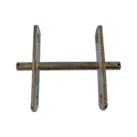 Galvanised 4 1/2'' Inch Tandem Roller Bracket to suit 4 1/2" Rollers 17mm Bore