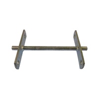 Galvanised 8'' Inch Tandem Roller Bracket to suit 8" Rollers 17mm Bore
