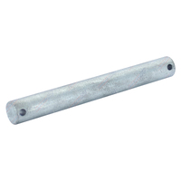 Galvanised 135mm x 16mm Dia Roller Spindle to suit 4'' Inch Flat Bracket Boat Trailer