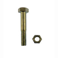 Spring Shackle Bolt with Lock Nut 1/2'' Dia X 3'' long Zinc Plated