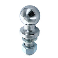 3.5 Ton 50mm Tow Ball Chrome Plated 1'' 25mm Shank Aust Standard Approved