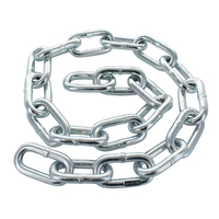 10mm Zinc 2500kg Trailer Rated Safety Chain 1 Metre Length Complies ADR Stamped