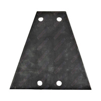 Coupling Base Plate 4 Hole Triangle for Mounting 2 Hole and 4 Hole couplings