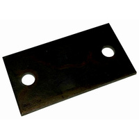 Trailer Coupling Plate 2 Hole Rectangle Trailer Camper Caravan 14cm x 7.5cm