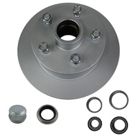 Trailer Disc Hub 10'' Inch Ford 5 Stud w SL Jap Bearings, Dust Cap, and Seal - Galvanised