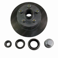 Trailer Disc Hub 10'' Inch Holden HT 5 Stud With SL Bearings Dust Cap and Seals - Galvanised