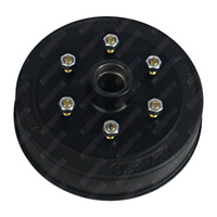 Trailer Hub Drum 10'' Inch Land Cruiser 6 Stud NO BEARINGS - Natural Steel