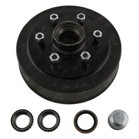 Trailer Hub Drum 10'' Inch Land Cruiser 6 Stud With Parallel Bearings Dust Cap and Seal