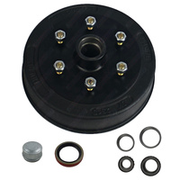 Trailer Hub Drum 10'' Inch Land Cruiser 6 Stud With Jap Bearings, Dust Cap and Seal 