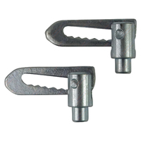 Pair Anti Rattle Tailgate Latches Weld On Trailer Truck Ute 90mm Length