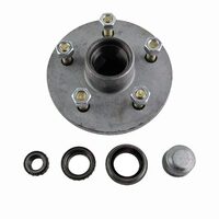 Trailer Hub 6'' Inch Holden HT 5 Stud With SL Bearings Dust Cap and Seal - Galvansied