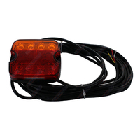 LED Combo Trailer Light 10-30V Submersible Multi-Mount Licence plate Incl. RHS 9m Cable