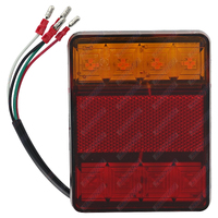 LED Combo Trailer Light 120mm x 90mm 12V 8 LED - Single