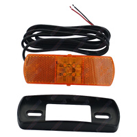 LED Amber Trailer Light Side Marker 9-33V with integrated reflector