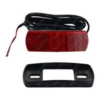 LED Red Trailer Light Rear Marker 9-33V with integrated reflector