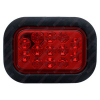 LED Rear Stop / Tail Lamp Plug and Pigtail with Rubber Grommet 10-30V Heavy Duty