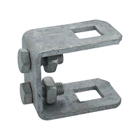Galvanized Tube Side Adjuster Clamp x 2'' Inch x 1'' Inch Suit 20mm Square Stem