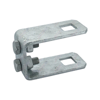 Galvanized Tube Side Adjuster Clamp 2'' Inch x 2'' Inch Suit 20mm Square Stem