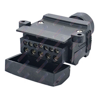 12 Pin Trailer Flat Socket With Normally Closed Reed Switch Trailer Vision #TV-12FSRS-NC