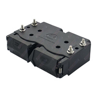 Trailer Vision Dual 50 Amp Anderson Plug Cover Housing Black #TV-202318-50