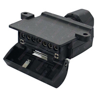 7 Pin Flat Trailer Socket With Reverse Sensor Reed Switch Trailer Vision #TV-7FSRS-NC