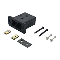 Trailer Vision Flush Mount 50 Amp Anderson Plug Cover Black #TVF-ANDO-50BK