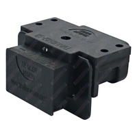 Trailer Vision 50 Amp Anderson Plug Cover with Red LED and Metal Plate #TVNU0582-50