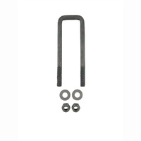 U-Bolt 45mm (1 3/4") SQUARE x 175mm (7") Long with Flat Washers Nyloc Nuts Galvanised