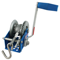 Small Hand Winch Rated up to 275Kg with 4mm X 6m Cable