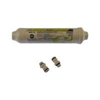 Inline Water Filter for Caravans, Camper Trailers and Boats with Hose Connections included