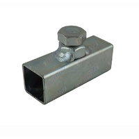 Trailer Weld On Bracket Stem Adjuster Tube Clamp 75mm Zinc