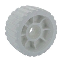 5'' Inch Diameter Boat Trailer Wobble Roller Ribbed 26mm Bore 3'' Inch Wide White Boat Jet Ski Trailer